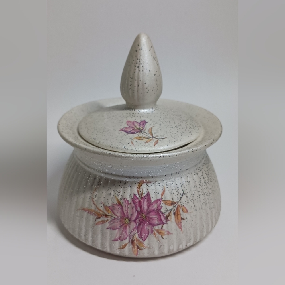 Vintage Berger Ceramic Trinket Bowl with Lid